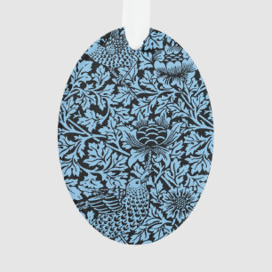 William Morris Floral Pattern Bird Anenome Ornament