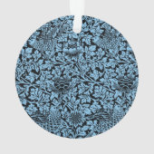 William Morris Floral Pattern Bird Anenome Ornament (Rückseite)