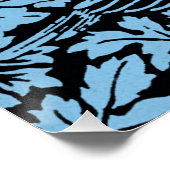 William Morris Floral Pattern Bird Anenome Poster (Ecke)