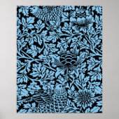 William Morris Floral Pattern Bird Anenome Poster (Vorne)