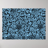 William Morris Floral Pattern Bird Anenome Poster (Vorne)