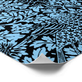 William Morris Floral Pattern Bird Anenome Poster (Ecke)