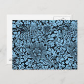 William Morris Floral Pattern Bird Anenome Postkarte (Vorne/Hinten)