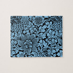 William Morris Floral Pattern Bird Anenome Puzzle