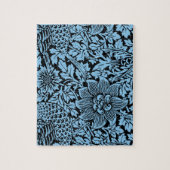 William Morris Floral Pattern Bird Anenome Puzzle (Vertikal)