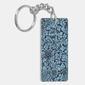 William Morris Floral Pattern Bird Anenome Schlüsselanhänger (Vorderseite links)