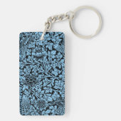 William Morris Floral Pattern Bird Anenome Schlüsselanhänger (Rückseite)
