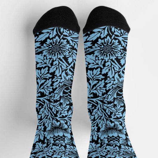 William Morris Floral Pattern Bird Anenome Socken (Oben)