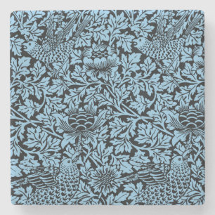 William Morris Floral Pattern Bird Anenome Steinuntersetzer