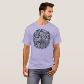 William Morris Floral Pattern Bird Anenome T-Shirt (Vorne ganz)