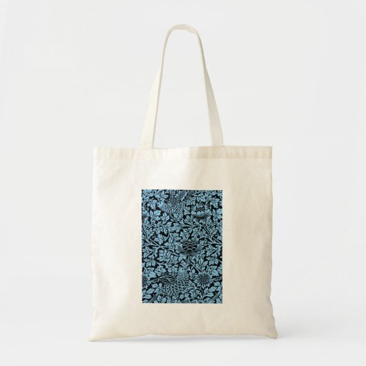 William Morris Floral Pattern Bird Anenome Tragetasche (Vorne)