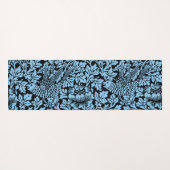 William Morris Floral Pattern Bird Anenome Yogamatte (Rückseite (Horizontal))