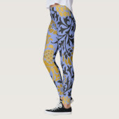 William Morris FLORAL PATTERN BLAU LEGGINGS (Links)