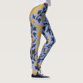 William Morris FLORAL PATTERN BLAU LEGGINGS (Rechts)
