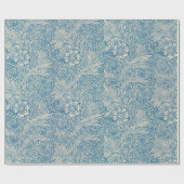 William Morris Floral Pattern Blume Blue White Geschenkpapier (Flach)
