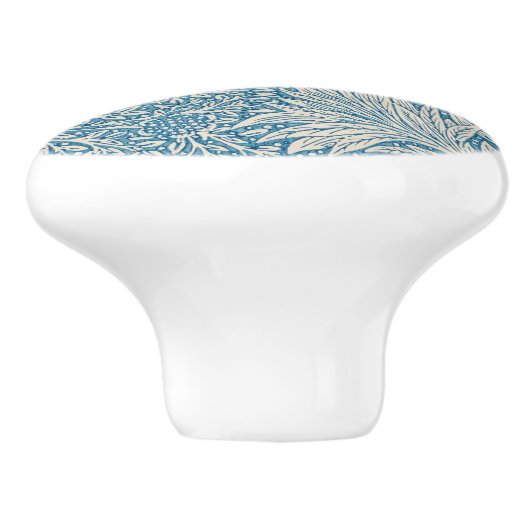 William Morris Floral Pattern Blume Blue White Keramikknauf (Seitenansicht)