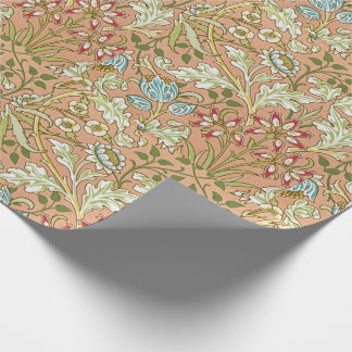 William Morris Floral Pattern Blume Pink Blue Geschenkpapier