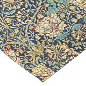 William Morris Floral Pattern Gold Turquoise Red Großer Tischläufer (Ecke)