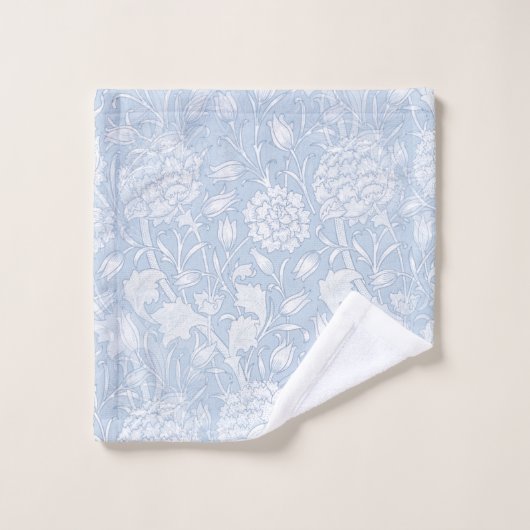 William Morris Floral Pattern in Blue Badhandtuch Set (Waschlappen)