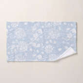 William Morris Floral Pattern in Blue Badhandtuch Set (Handtuch)