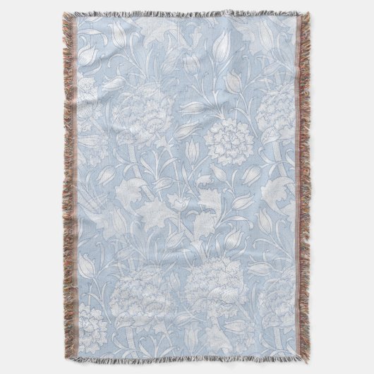 William Morris Floral Pattern in Blue Decke (Vorderseite Vertikal)