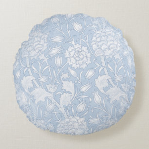 William Morris Floral Pattern in Blue Rundes Kissen