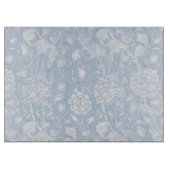 William Morris Floral Pattern in Blue Schneidebrett (Vorderseite)