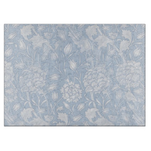 William Morris Floral Pattern in Blue Schneidebrett