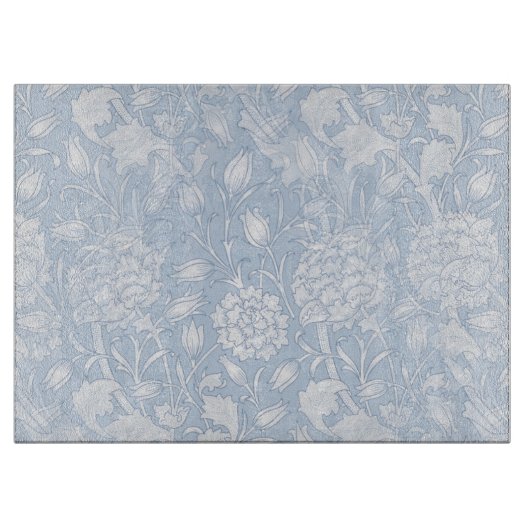 William Morris Floral Pattern in Blue Schneidebrett (Vorderseite)