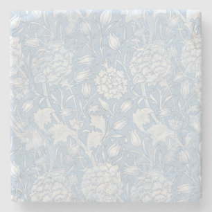 William Morris Floral Pattern in Blue Steinuntersetzer