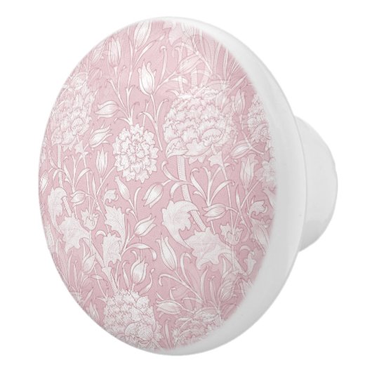 William Morris Floral Pattern in Pink Keramikknauf (Rechts)