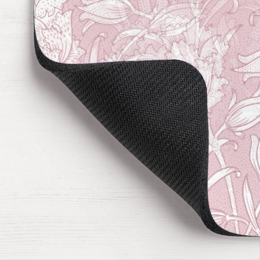 William Morris Floral Pattern in Pink Mousepad (Ecke)