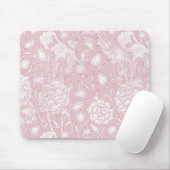 William Morris Floral Pattern in Pink Mousepad (Mit Mouse)