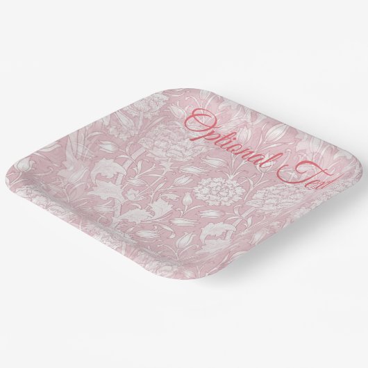 William Morris floral Pattern in Pink Paper Teller (Gewinkelt)
