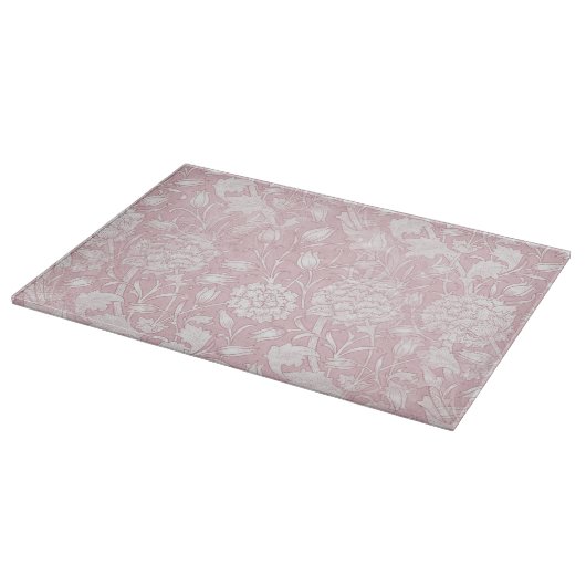 William Morris Floral Pattern in Pink Schneidebrett (Ecke)