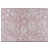 William Morris Floral Pattern in Pink Schneidebrett (Vorderseite)