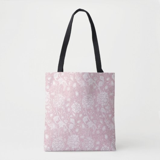 William Morris Floral Pattern in Pink Tasche (Vorderseite)