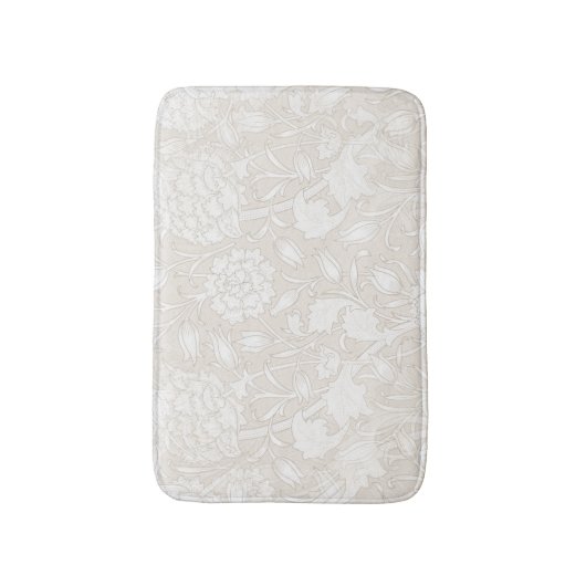 William Morris Floral Pattern in Sepia Badematte (Vorderseite Vertikal)