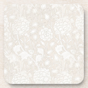 William Morris Floral Pattern in Sepia Getränkeuntersetzer