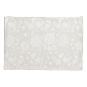 William Morris Floral Pattern in Sepia  Kissenbezug (Rückseite)