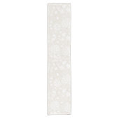 William Morris Floral Pattern in Sepia Kurzer Tischläufer (Vorderseite)