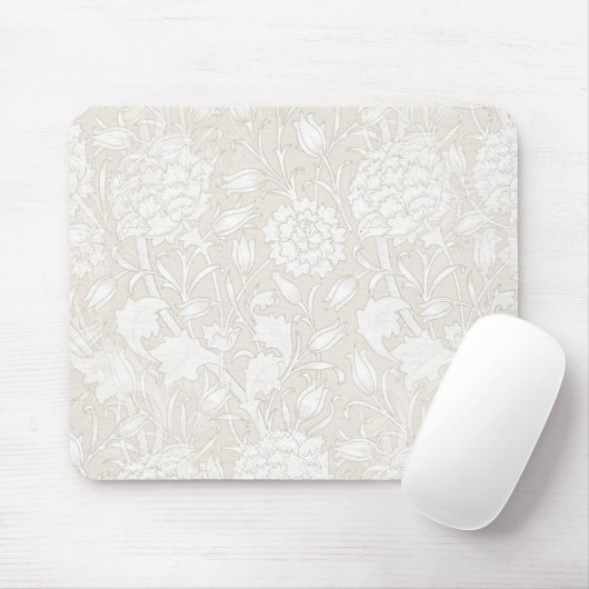 William Morris Floral Pattern in Sepia Mousepad (Mit Mouse)