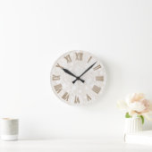William Morris Floral Pattern in Sepia Runde Wanduhr (Zuhause)