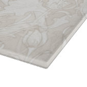 William Morris Floral Pattern in Sepia Schneidebrett (Ecke)