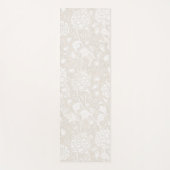 William Morris Floral Pattern in Sepia  Yogamatte (Vorderseite)