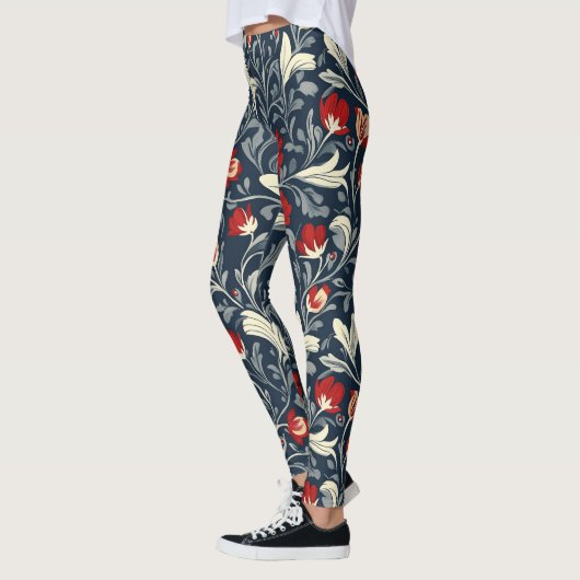 William Morris Floral Pattern Leggings (Links)