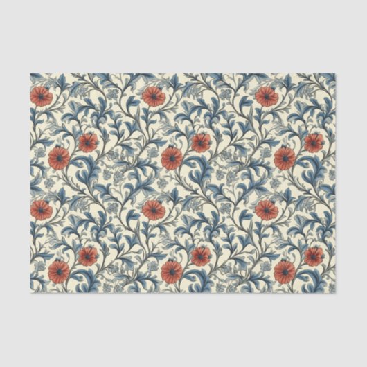 William Morris Floral Pattern Seidenpapier (Vorderseite)