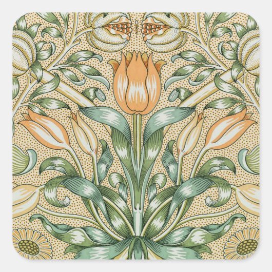 William Morris Floral Pattern Stickers (Vorderseite)