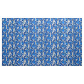 William Morris Floral, Sapphire Blue und Grau Stoff (Yard (91,4 cm))