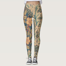 William Morris FLORAL TEXTILE DESIGS LEGGINGS